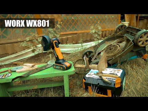 Видео: Угловая шлифмашина (болгарка) WORX WX801