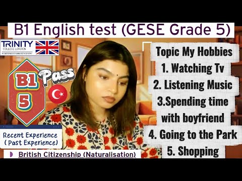 Видео: Тест по английскому языку B1 (GESE, 5 класс) | Британское гражданство SELT | Тринити-колледж Лонд...