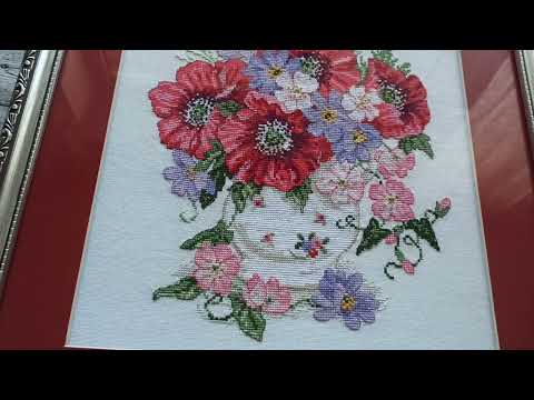 Видео: 22. Все мои вышитые оформленные работы. 2 серия. Цветы, море, люди.