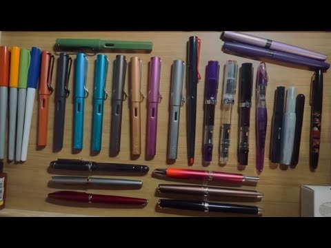 Видео: НЕсерьезный обзор перьевых ручек/Первый взгляд на Lamy, Kaweco, TWSBI, Pilot, Parker, Waterman