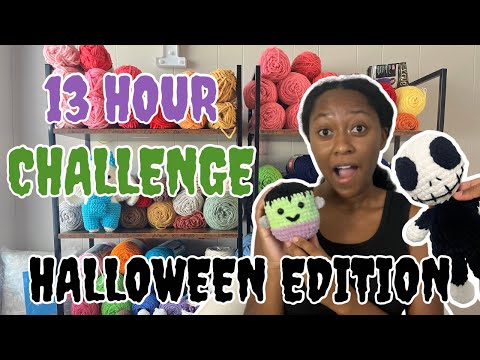 Видео: Сколько я могу связать крючком? Выпуск на Хэллоуин 🎃 | 13-часовой челлендж по вязанию крючком