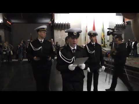 Видео: 20.09.2017 посвящение в курсанты СПбМРК