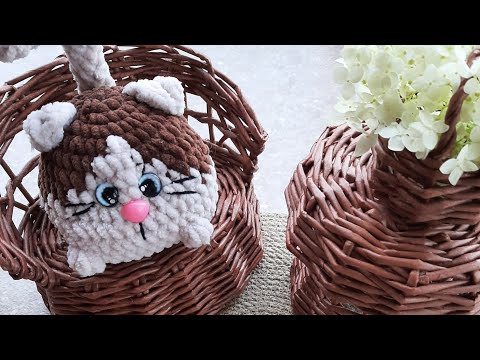 Видео: Котик- Пирожок/Вяжем вместе/Ярмарочные игрушки