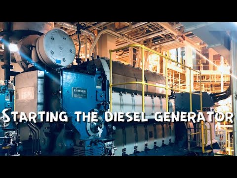 Видео: Запуск Дизель-Генератора 1050кВт. How to start a Diesel Generator