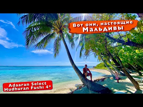 Видео: Вот они, Настоящие Мальдивы, Райский Пляж. Обед Все включено. Океан с акулами Adaaran Hudhuran Fushi