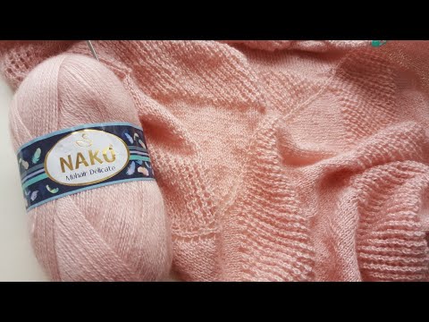 Видео: Самый полный обзор пряжи Nako Mohair Delicate / Нако Мохер Деликате.