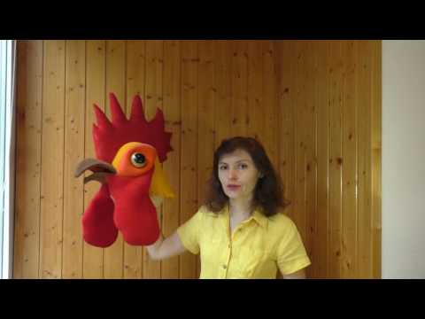 Видео: Как сделать маску петуха. Конструирование из поролона