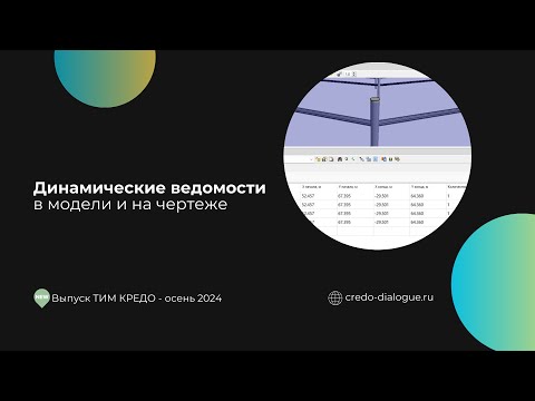 Видео: Динамические ведомости в модели и на чертеже