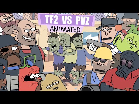 Видео: Team Fortress X Plants VS Zombies (АНИМАЦИЯ)