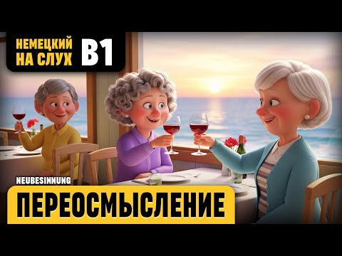 Видео: Переосмысление. Веселый рассказ (уровень B1). Немецкий на слух.