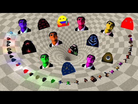 Видео: Красочные Обунга Некстботы и Злые Мунчи Некстботы ПОПАДАЮТ в ВОРОНКУ, преследуя меня в Garry's Mod