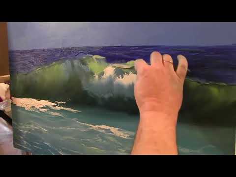 Видео: ПОЛНЫЙ УРОК Морской пейзаж маслом (2015). Художник Игорь Сахаров