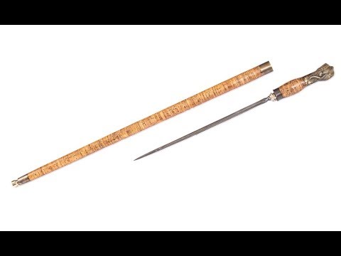 Видео: Трость с клинком "Орел и Змея" .СВ Клинок
