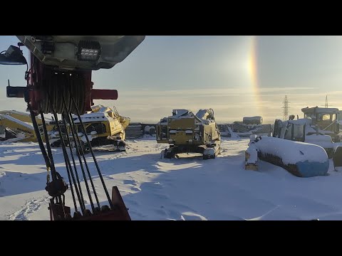 Видео: Снова едем за экскаваторами. Грузим и перевозим 3 штуки сразу. Нервяк прилагается.