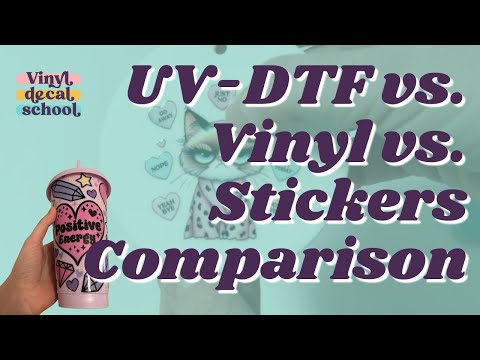 Видео: Сравнение UV DTF с винилом и наклейками // Какой из них выбрать?