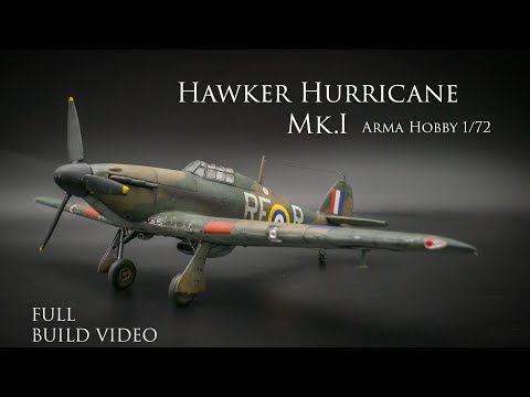 Видео: Arma Hobby 1/72 Hawker Hurricane Mk.I Expert Set, полная сборка