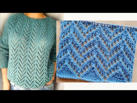 Видео: ПРЕВОСХОДНЫЙ ВАРИАНТ АЖУРА ДЛЯ ВЕСЕННЕ - ЛЕТНИХ ИЗДЕЛИЙ  769 Узоры спицами