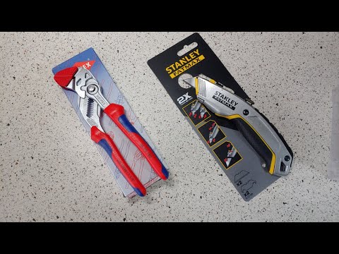 Видео: Мои обновки - Ключ Knipex 86 05 180 и Нож Stanley 0-10-789