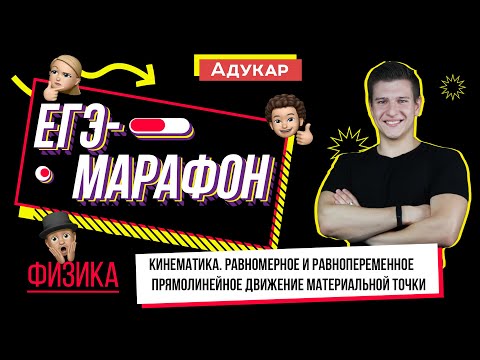 Видео: Кинематика прямолинейного движения | ЕГЭ-марафон | Физика
