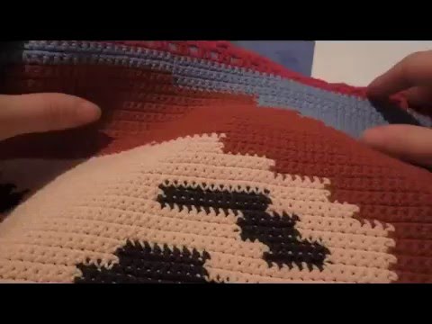 Видео: Вязание жаккарда крючком без протяжек