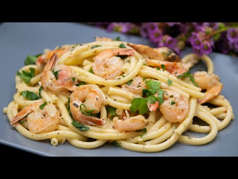 Видео: ПАСТА С КРЕВЕТКАМИ в сливочном соусе | PASTA WITH SHRIMP