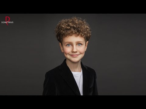 Видео: DEMETRIUS | Детская стрижка на кудрявые волосы | Стрижка для мальчика | Вьющиеся волосы | ENG SUBS