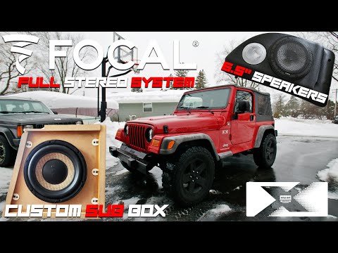 Видео: Полная стереосистема Focal для Jeep TJ | Project X