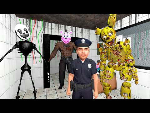 Видео: АНИМАТРОНИКИ ПУГАЮТ ОХРАННИКА FNAF COOP 1 ЧАС ► Garry's Mod