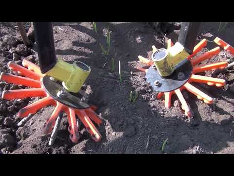 Видео: Пальцевый культиватор Текрон. Рабочий орган пальцевого культиватора