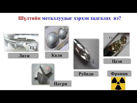 Видео: Шүлтийн металлуудын физик шинж чанар ба хадгалах арга.