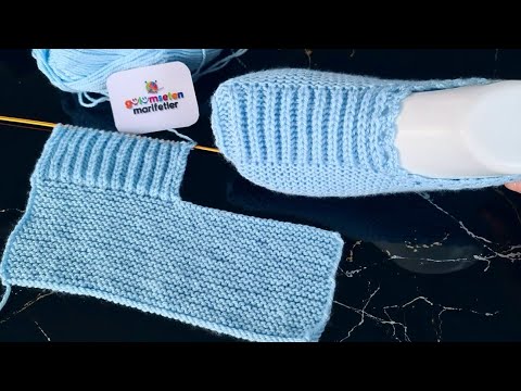 Видео: Как голубое небо вязание женских пинеток / Вязание женских туфель по выкройке