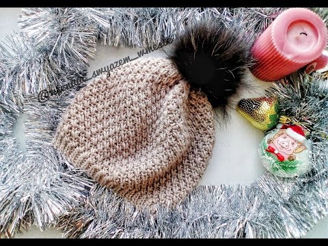 Видео: Шапочка крючком