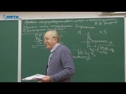 Видео: "Приборы полупроводниковой микро- и наноэлектроники", Вьюрков В. В. 04.03.2021г.