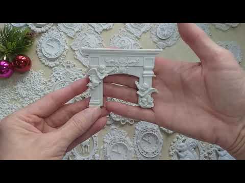 Видео: Гибкая лепнина для новогодних игрушек от Мастерской Shop-handmade.