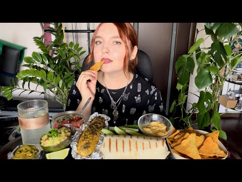 Видео: МУКБАНГ | Буррито, начос, кукуруза | Mukbang | Burrito, nachos, corn | Vegan 🌯