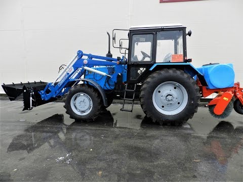 Видео: Мтз 892.2 с усиленным оборудованием