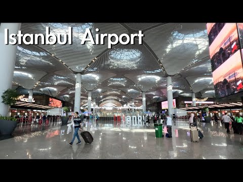 Видео: Прогулка по аэропорту Стамбула | Прогулка в аэропорту