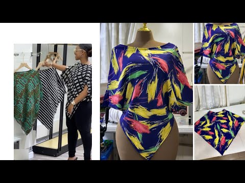 Видео: Как сшить треугольную расклешенную блузку Бубу | Пошаговое руководство