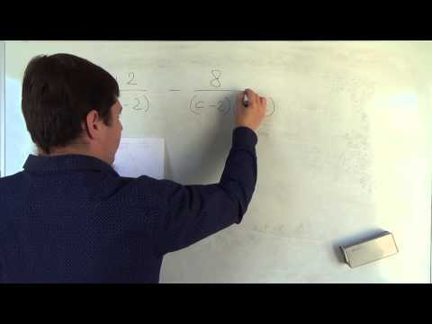 Видео: Алгебра 8 класс. 30 сентября. Сложение и вычитание алгебраических дробей с разными знаменателями #9