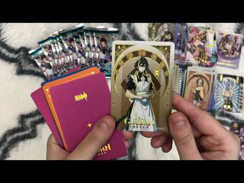 Видео: Распаковка карточек Genshin Impact
