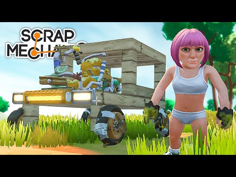 Видео: ВЫЖИВАНИЕ НА МАШИНЕ в Scrap Mechanic