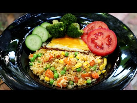 Видео: Стейк из жареного риса Рецепт Наси Горенг | Как сделать легкую кирпичную печь | Сделай сам