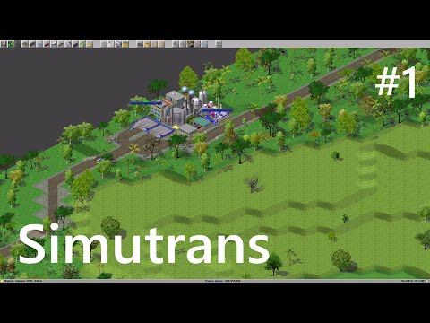 Видео: Транспортная стратегия Simutrans Pak128, геймплей с нуля #1