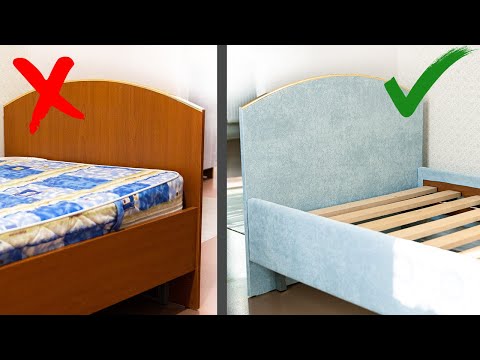 Видео: НАДОЕЛА ЭТА УНЫЛАЯ КРОВАТЬ! ВЗЯЛА И ПЕРЕДЕЛАЛА 🔥 Экономно и Красиво!