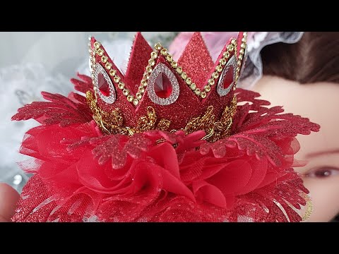 Видео: ❄️МК КОРОНА СНЕЖИНКА /  для ПРИНЦЕССЫ. органза