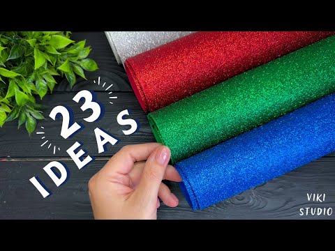 Видео: 🔥23 ИДЕЙ 🔥🔥 Простые Цветы из глиттерного фоамирана Поделки