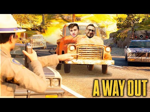 Видео: ДАВИ НА ГАЗ, ЗА НАМИ ПОГОНЯ! УКРАЛИ РЖАВЫЙ ДЖИП С ФЕРМЫ И АДСКАЯ ПОГОНЯ ПОЛИЦИИ В A WAY OUT