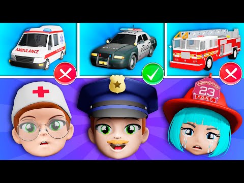 Видео: Где Моя Полицейская Сирена? 🚒 🚓 🚑 + Сборник Lights Kids Детские Песни