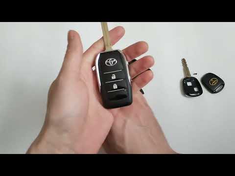 Видео: Переделка ключа Toyota Corolla, Avensis в выкидной.