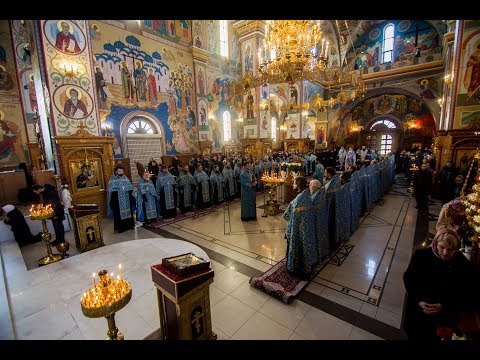 Видео: Акафистное пение перед иконой Божией Матери "Млекопитательница"